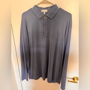 Peter Millar Slate Blue Casual Button Down Shirt